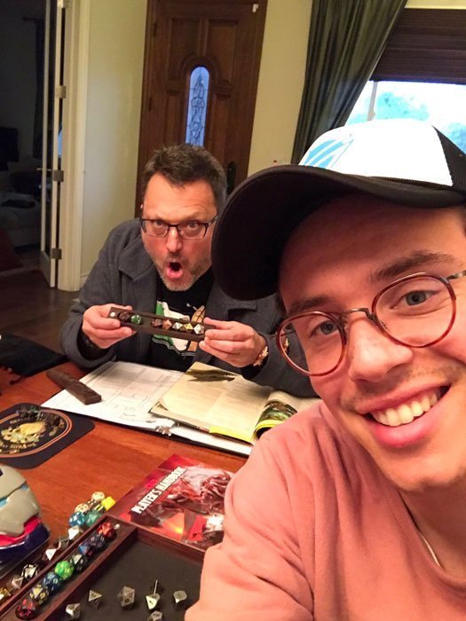 Steve Blum and Logic playing D&D