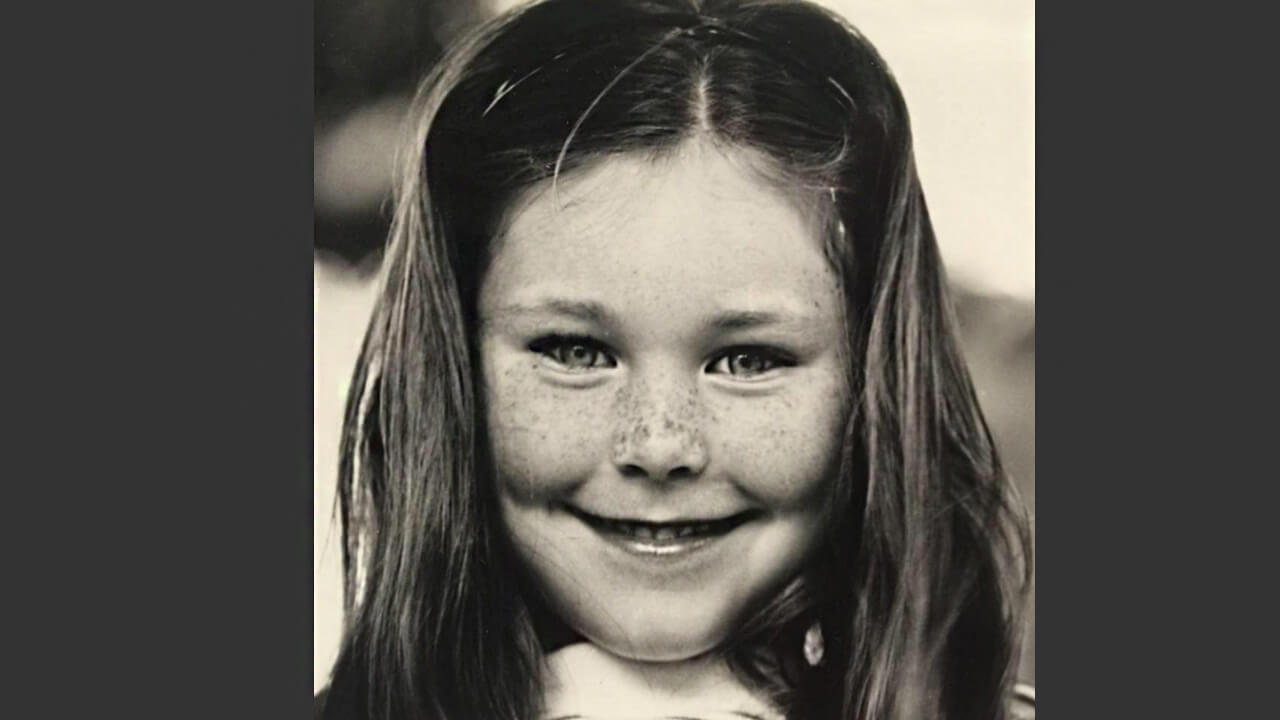 Black and White photo of Blumvox team member Trina as a young girl