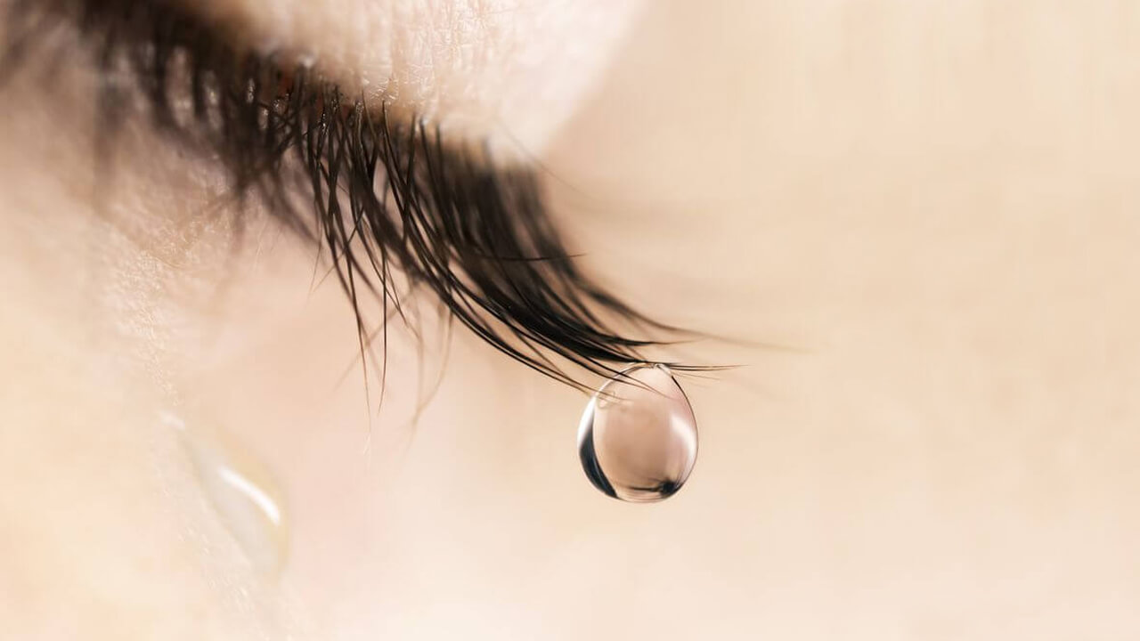 Close-up of Eye Feeling Fully Through Tears