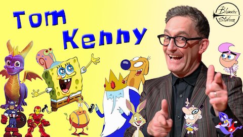 Banner of voice actor Tom Kenny with characters