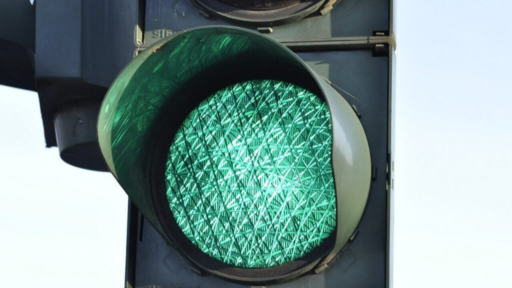 Green Means Go- Photograph of a green traffic light