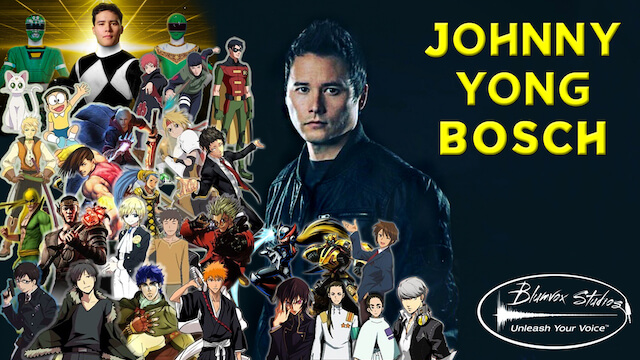 Banner Image of Voice actor Johnny Yong Bosch with popular characters