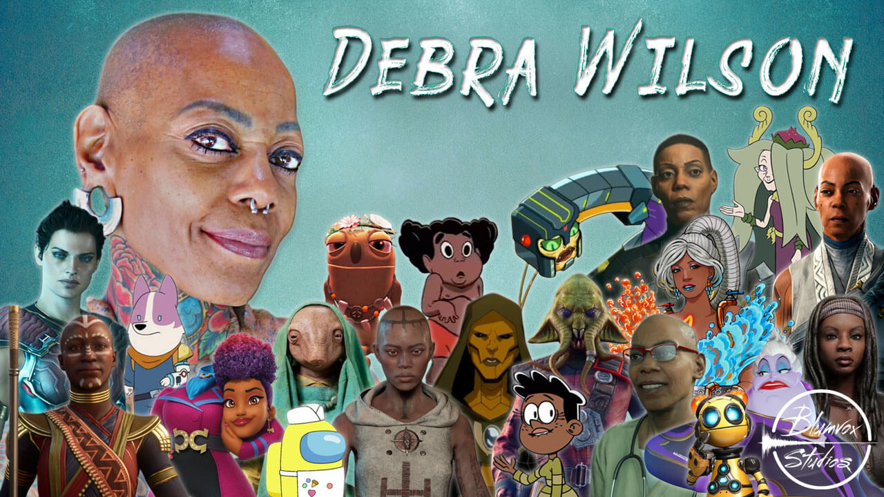 Banner image of actress Debra Wilson with popular characters