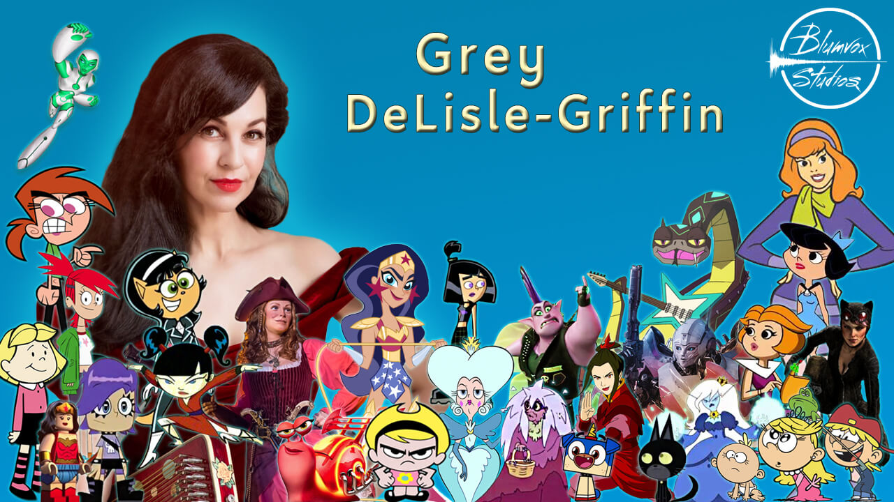 Banner image of voice actor Grey DeLisle with popular characters