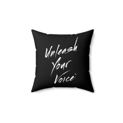 Black Unleash Your Voice Pillow